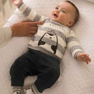 Mayoral Striped Penguin Kids Set